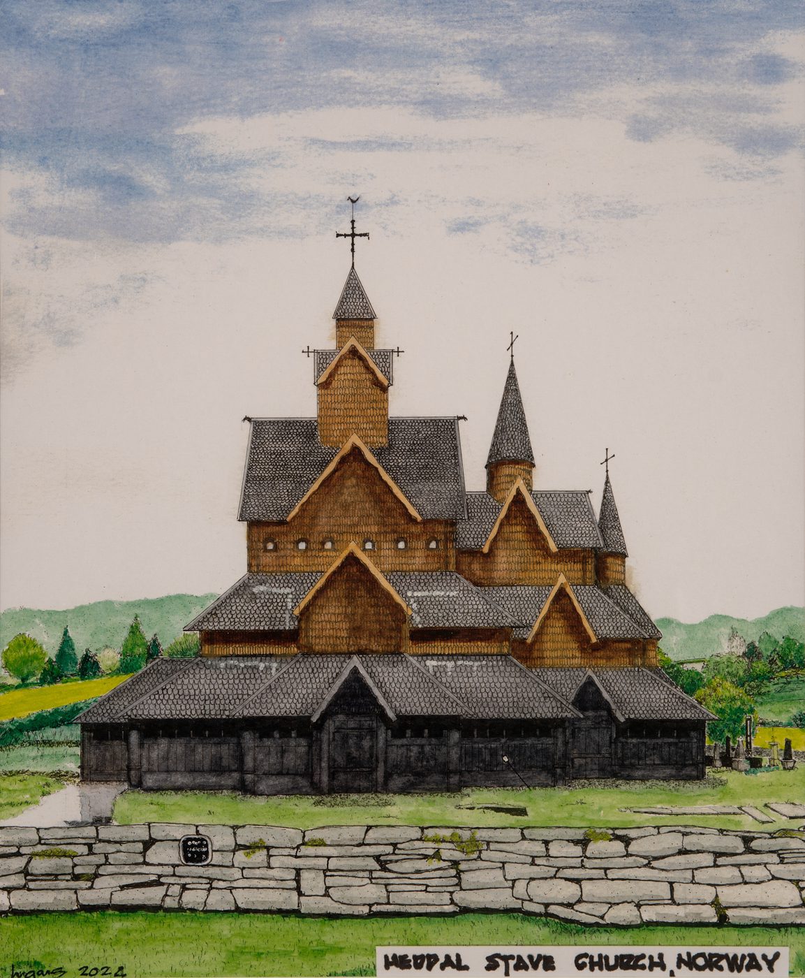 Heddal Stave Church (Color)